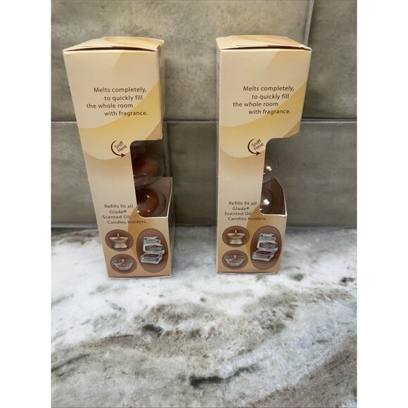 SC Johnson Glade Scented Oil Candles Refill Spiced Rose & Vanilla 1.5Oz Set Of 2 - Picture 2 of 7